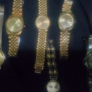 Vintage Men's wrist watches Omega seamaster Bulova King Master vintage Seiko